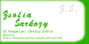 zsofia sarkozy business card