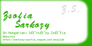 zsofia sarkozy business card